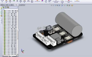 接插件的PCB电路板设计模型